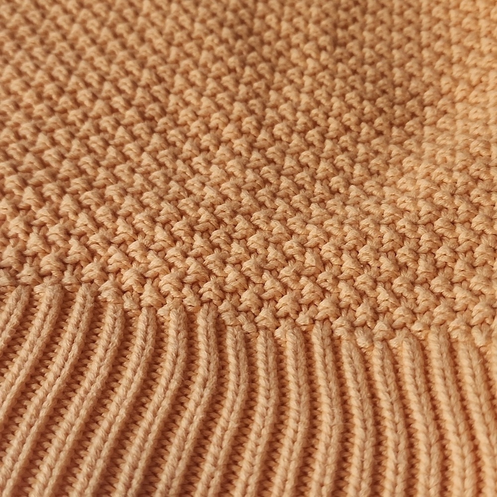 Heavy Knit Cotton Sweater Halter Tank Top XL Boxy Relaxed Oversized Fit - Picture 11 of 11